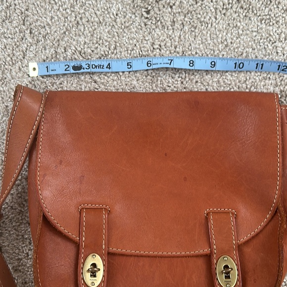 Brown Leather Fossil purse- Saddlebag style - Picture 7 of 8